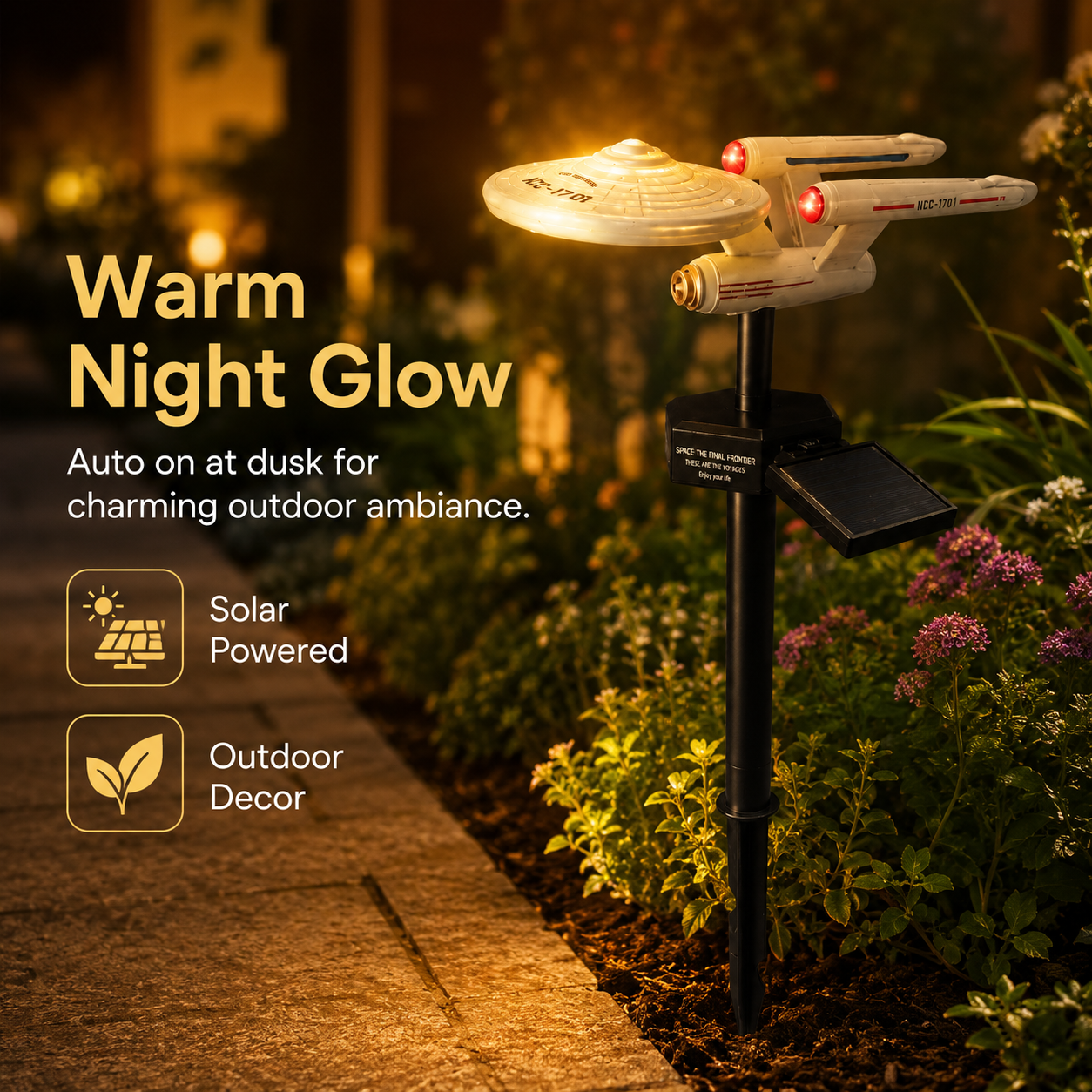 Outdoor Power Stake - Lampa ogrodowa LED Star Trek USS