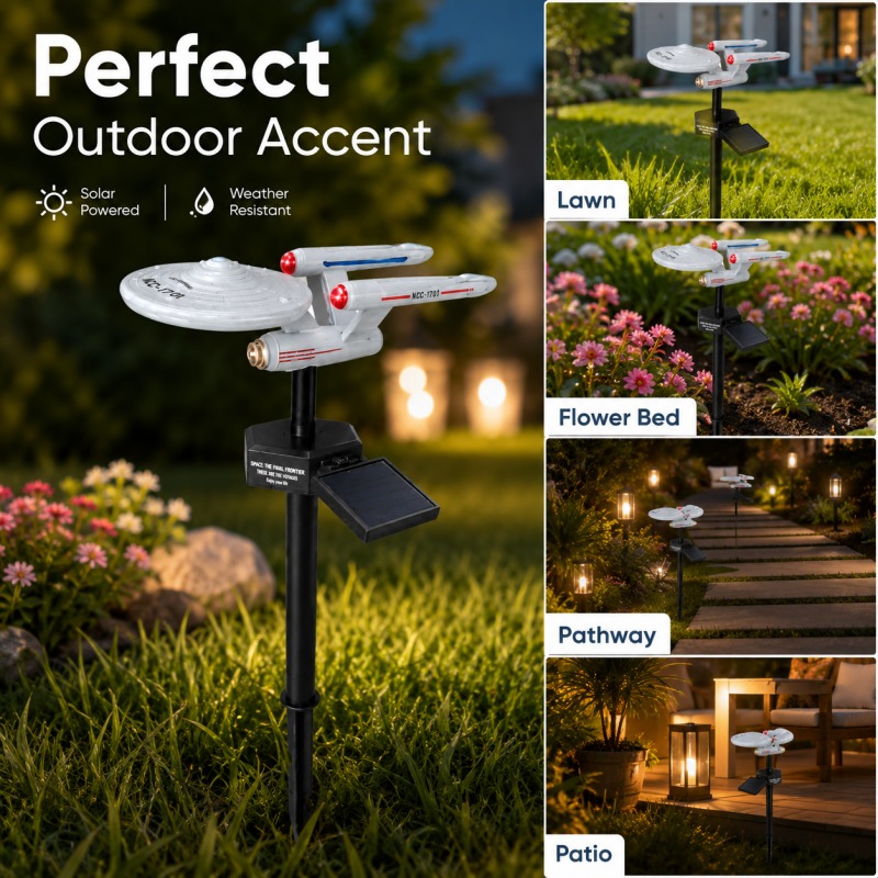 Outdoor Power Stake - Lampa ogrodowa Star Trek USS Enterprise