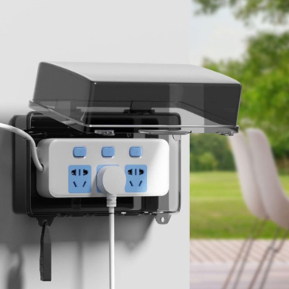 Outdoor Power Strip Weatherproof - Wytrzymała Plastikowa Skrzynka na Wtyczki Wodoodporna