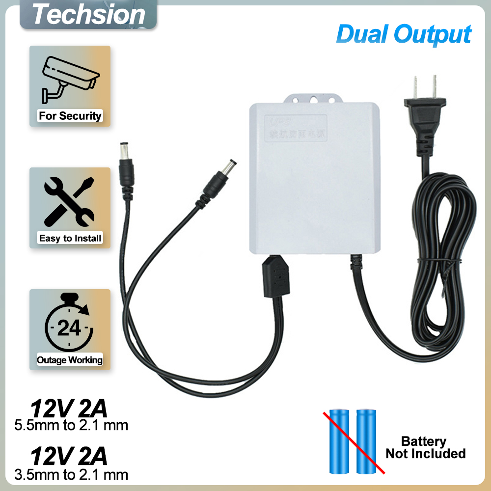 Ups Power Supply Outdoor - Podwójne wyjście 12V 2A UPS Monitorowanie
