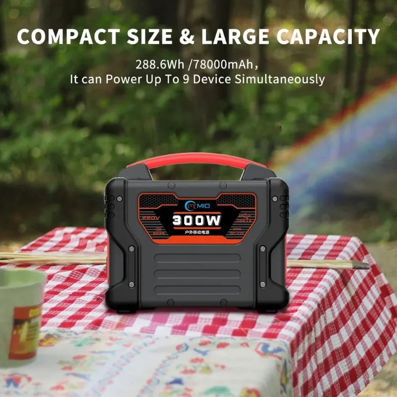 Outdoor Power Generator - Dobrej jakości przenośna stacja zasilania 300W,