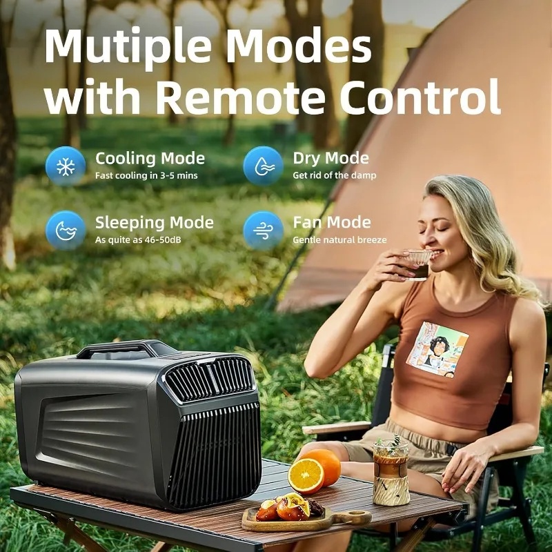 Outdoor Power Vac - Przenośny klimatyzator 5200 BTU do namiotu,