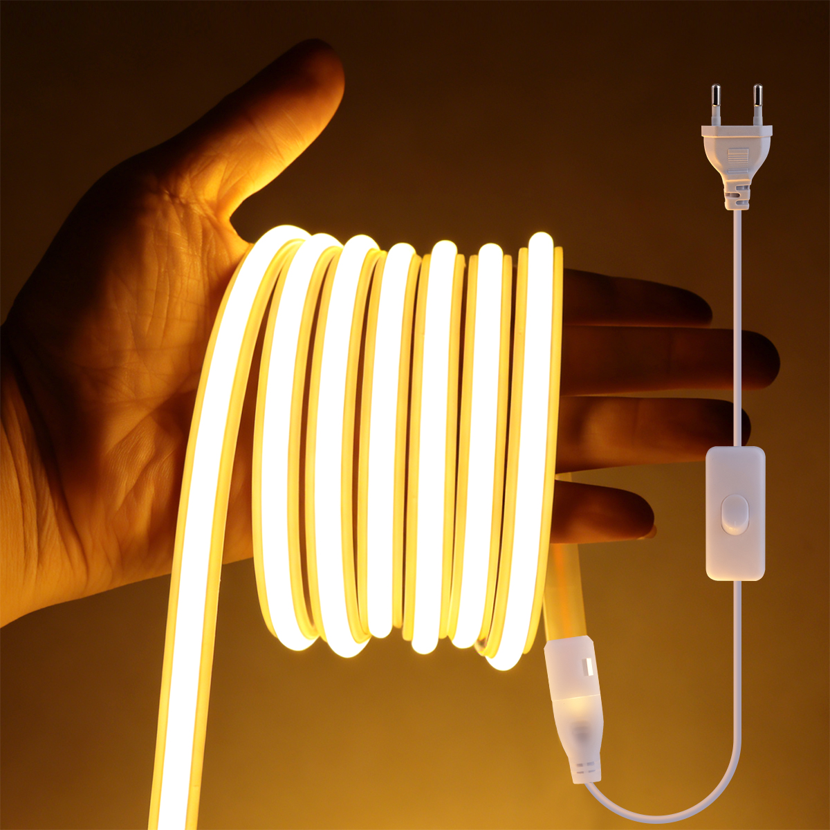 Outdoor Power Strip Weatherproof - Taśma LED COB 220V o wysokiej
