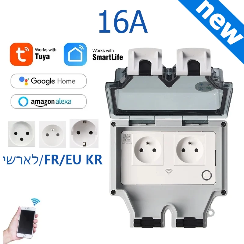 Outdoor Power Timer - Tuya Gniazdo zasilania IP66 Outdoor EU