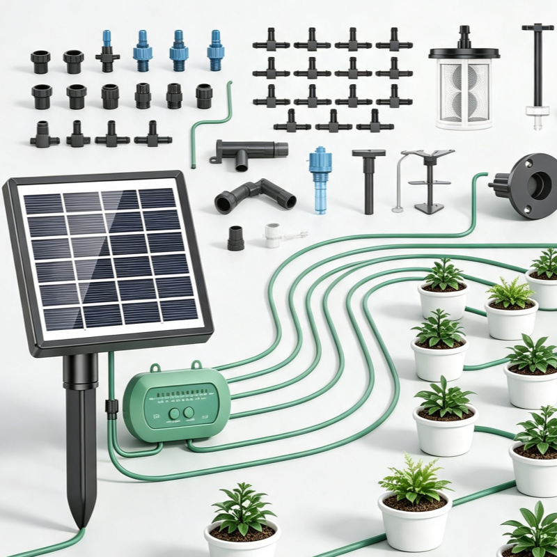 Outdoor Power Kit - Inteligentny zestaw do nawadniania kropelkowego zasilany
