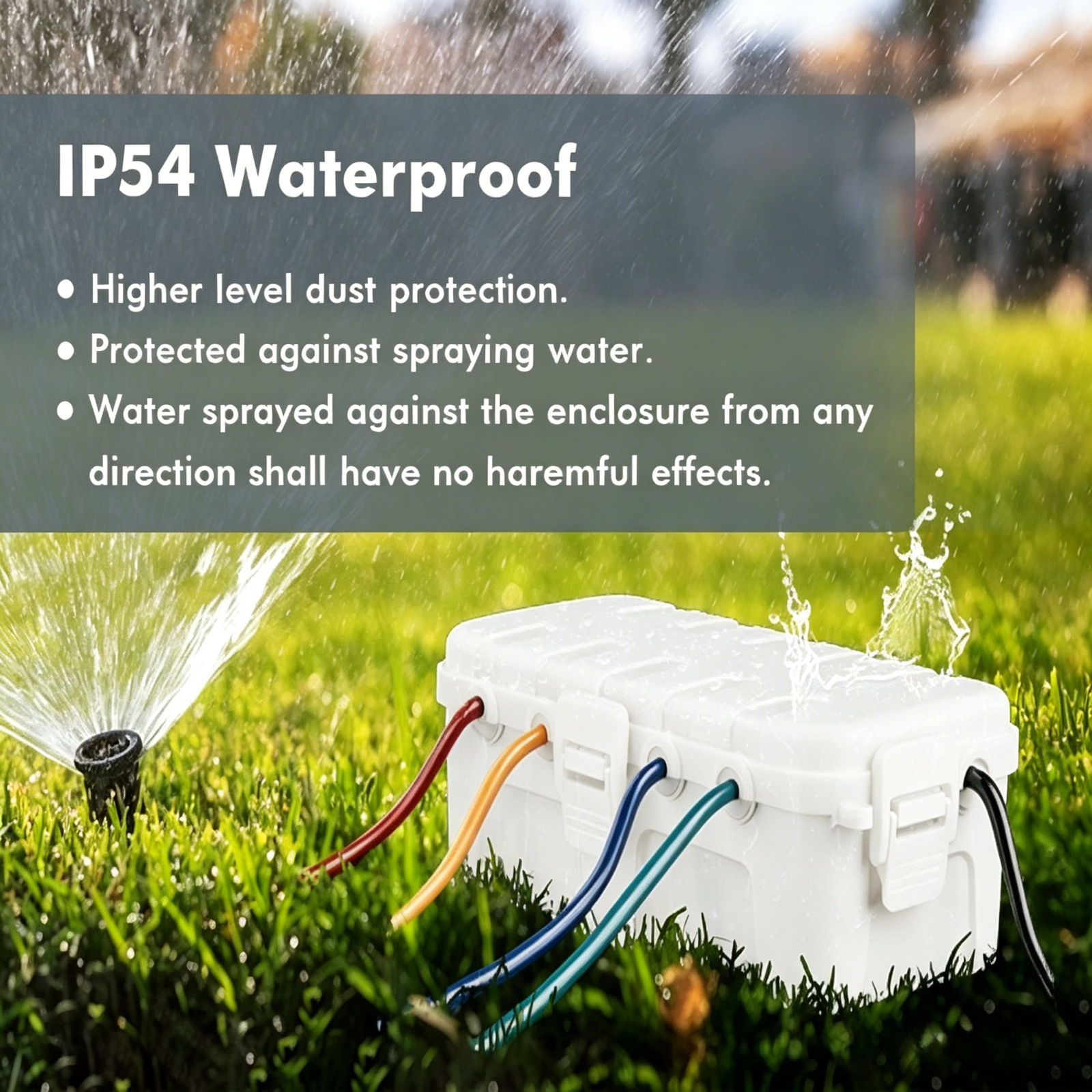 Outdoor Power Strip With Cover - Puszka kablowa odporna na warunki atmosferyczne