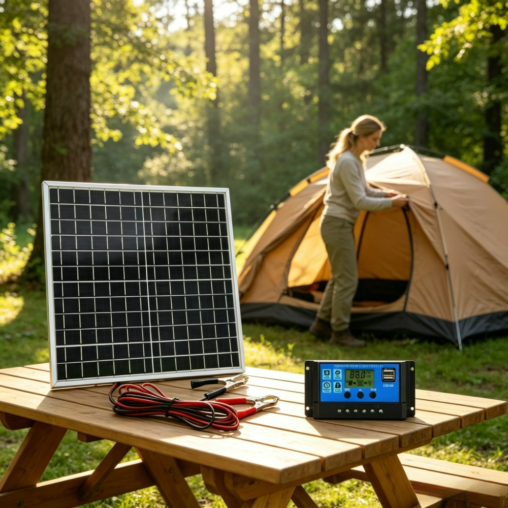 Outdoor Power Kit - Przenośny zestaw paneli słonecznych do ładowania