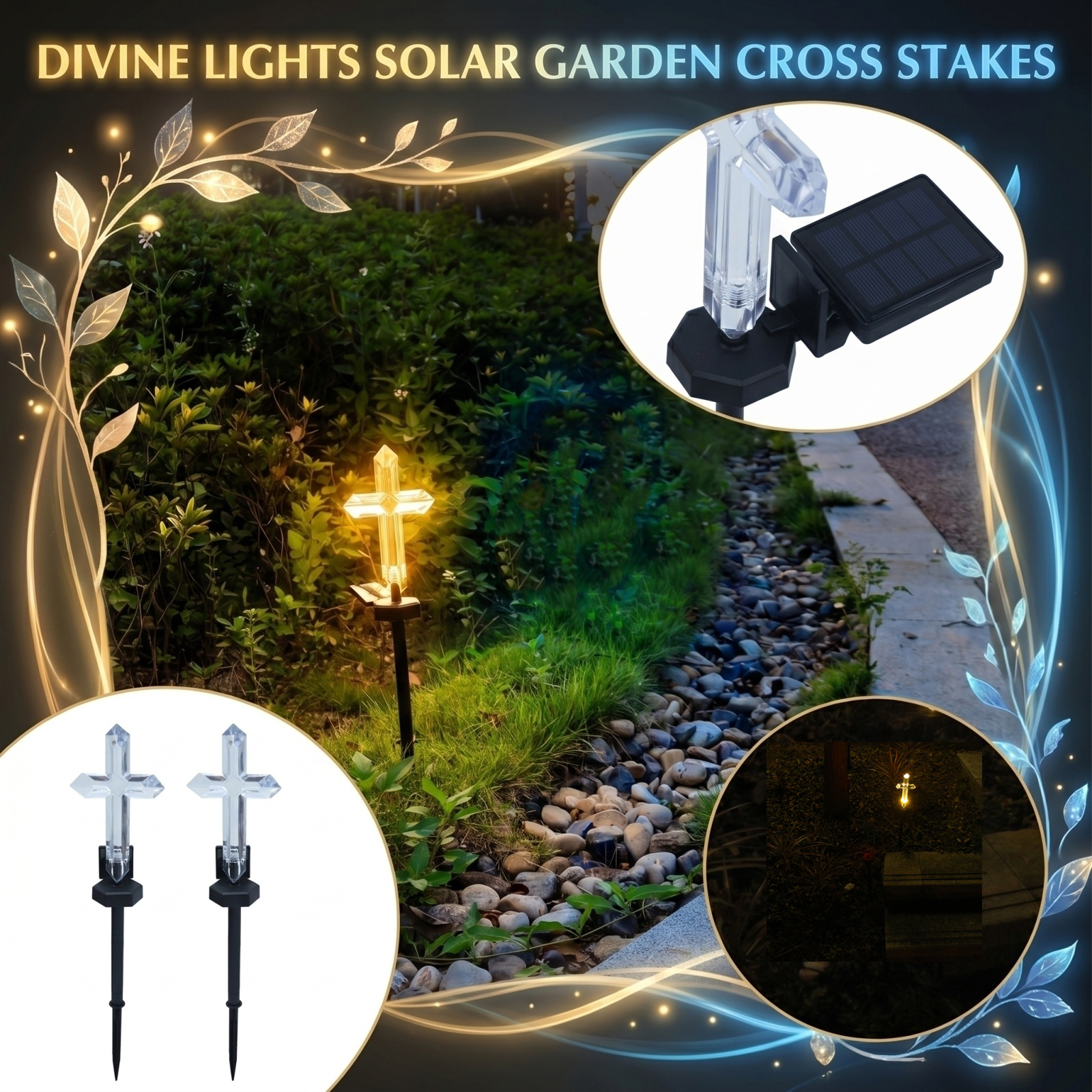 Outdoor Power Stake - Solarna lampa ogrodowa na szpilce, wodoodporne