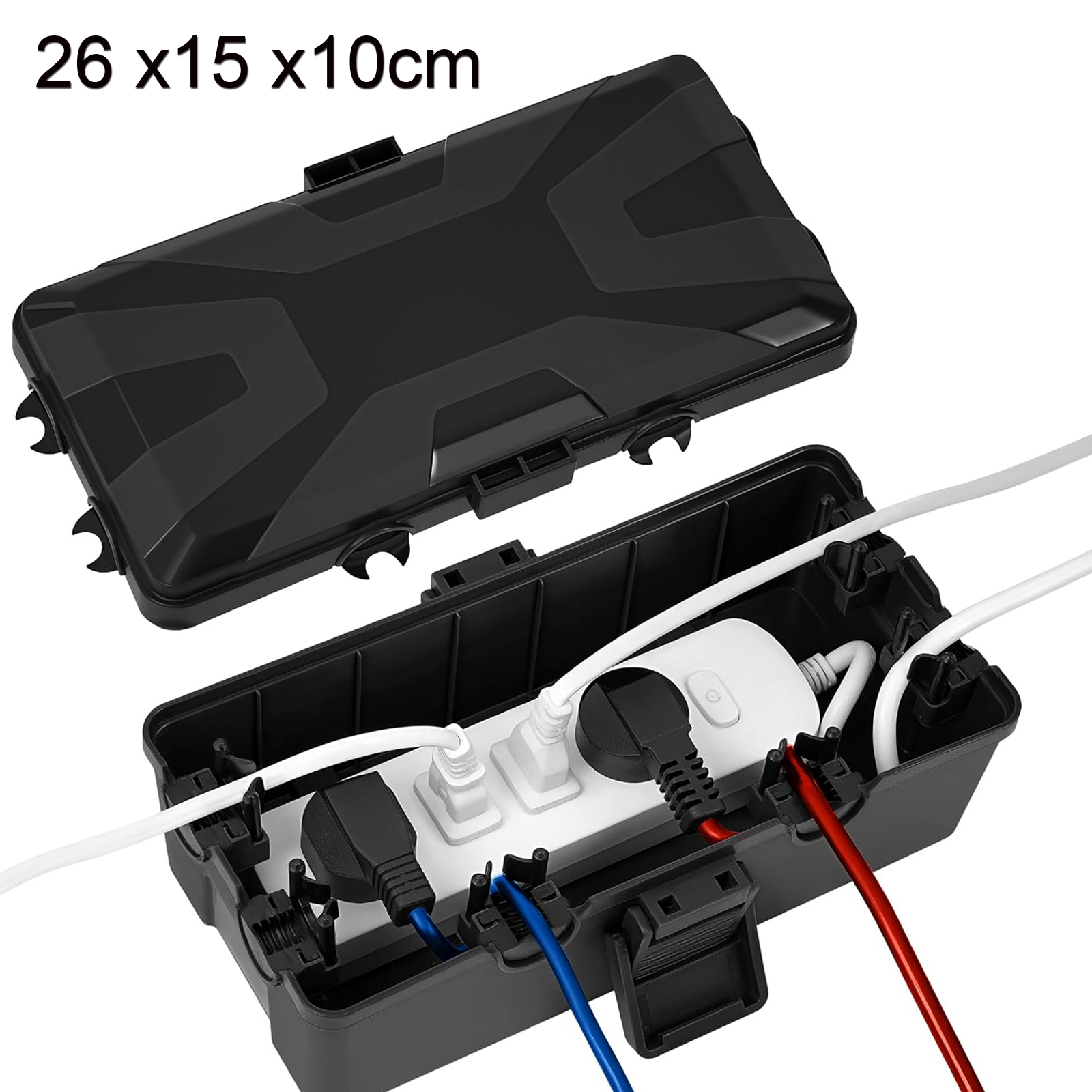 Outdoor Power Strip With Cover - Wodoodporna skrzynka elektryczna zewnętrzna, odporna na
