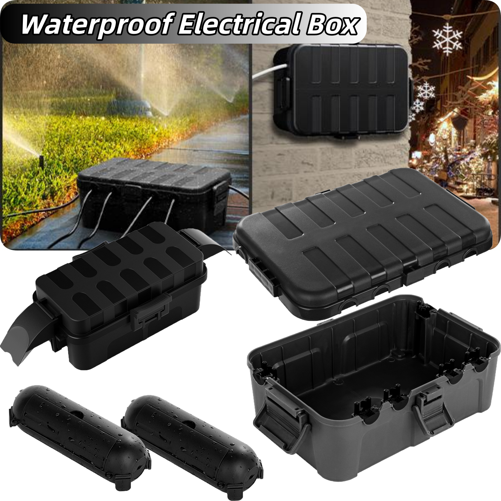 Outdoor Power Strip With Cover - Wodoodporna skrzynka elektryczna zewnętrzna IP54, odporna
