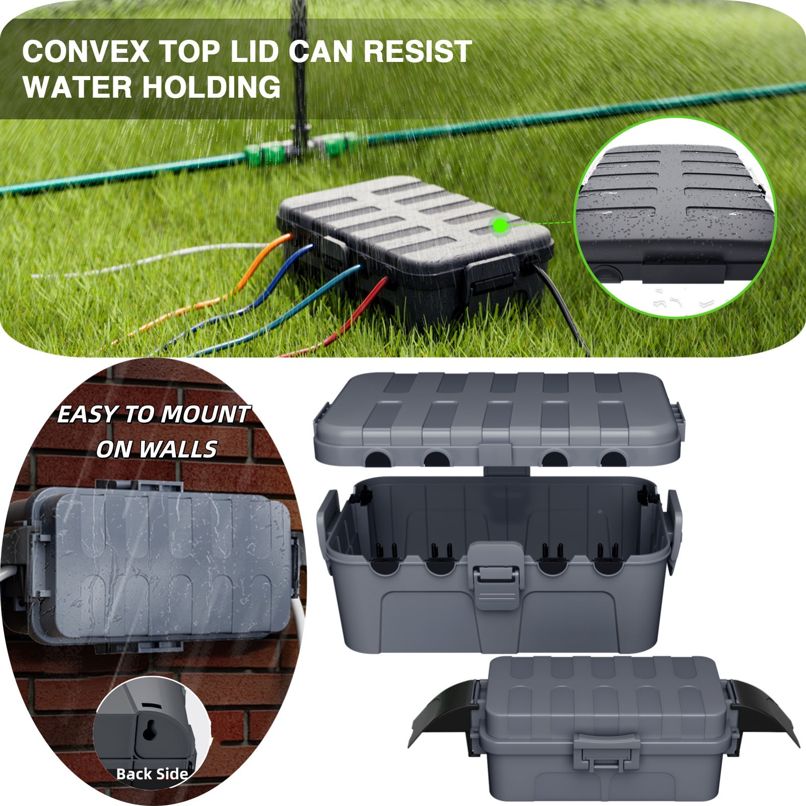Outdoor Power Timer - Zestaw 2 szt. zewnętrznych puszek elektrycznych,