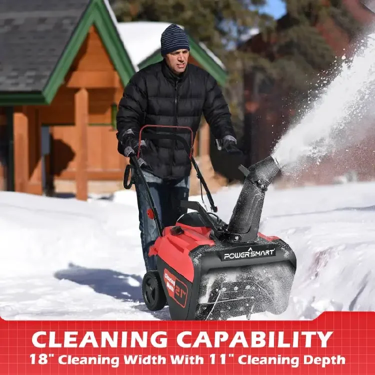 Snow Blower Single - -USA Magazyn PowerSmart Spalinowa Odśnieżarka 21-calowa