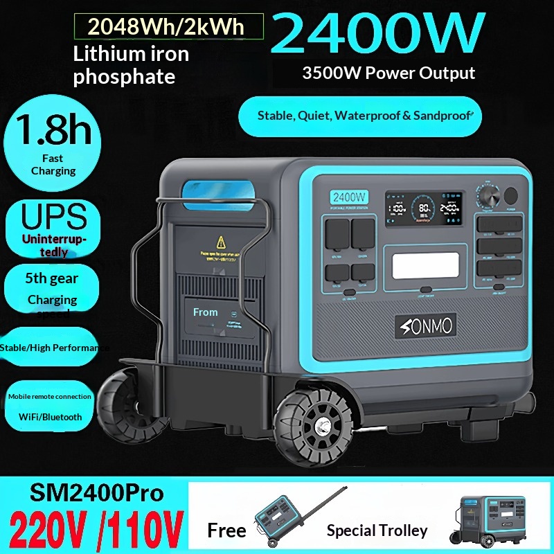Ups Power Supply Outdoor - Zasilacz zewnętrzny 2400W, szybkie ładowanie 110V