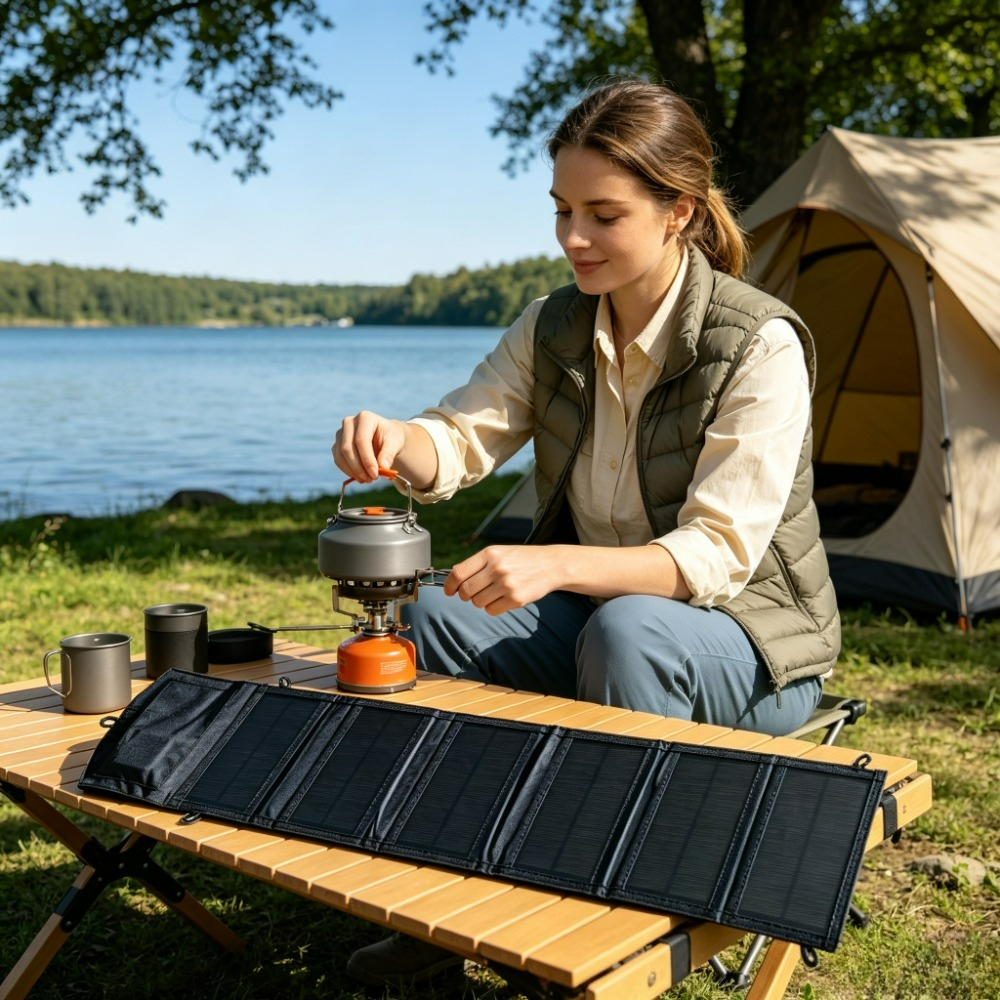 Outdoor Power Direct - Składany panel słoneczny USB zasilany energią