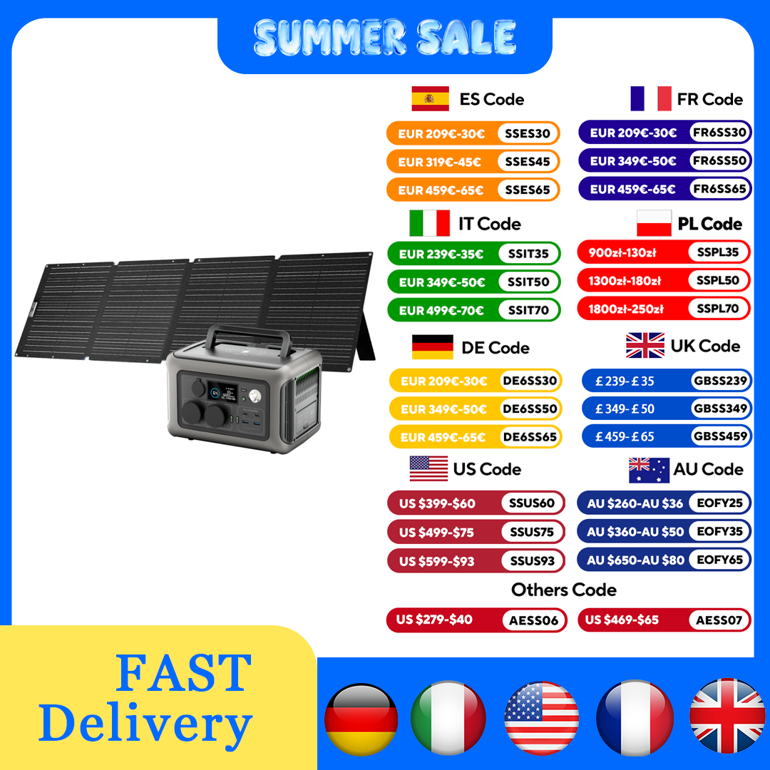 Outdoor Power Generator - Stacja zasilania ALLPOWERS R600 299Wh 600W