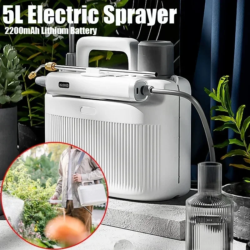 Electric Sprayer Backpack - 5L elektryczny opryskiwacz ogrodowy opryskiwacz pestycydowy