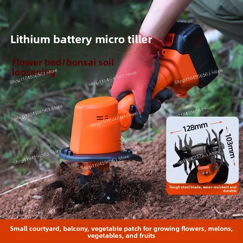 Garden Tiller Mini - Akumulatorowa mini glebogryzarka elektryczna, ręczny kultywator