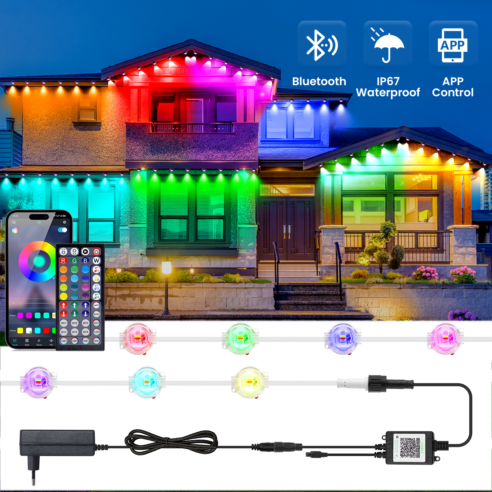 Outdoor Power Strip Weatherproof - Taśma LED RGBCCT 24V 15m 30m