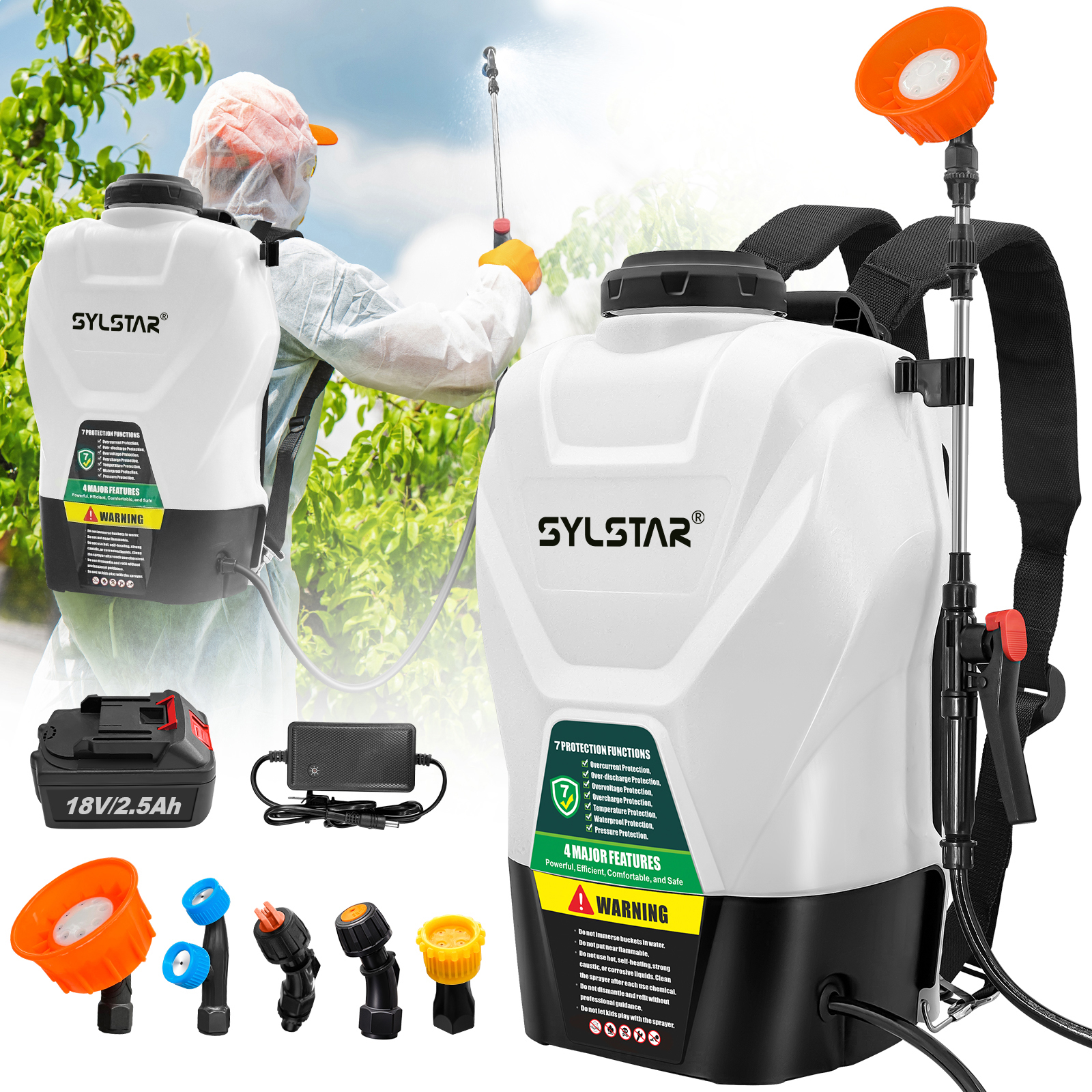 Electric Sprayer Backpack - Elektryczny opryskiwacz ogrodowy 16L, opryskiwacz rolniczy