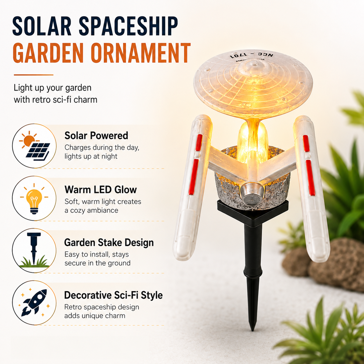 Lampa ogrodowa LED Star Trek U – Outdoor Power Stake recenzja i cena