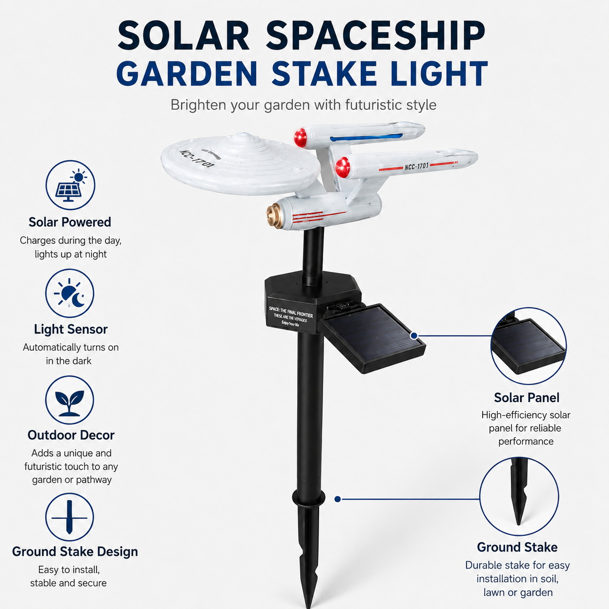 Lampa ogrodowa LED Star Trek U – Outdoor Power Stake recenzja i cena
