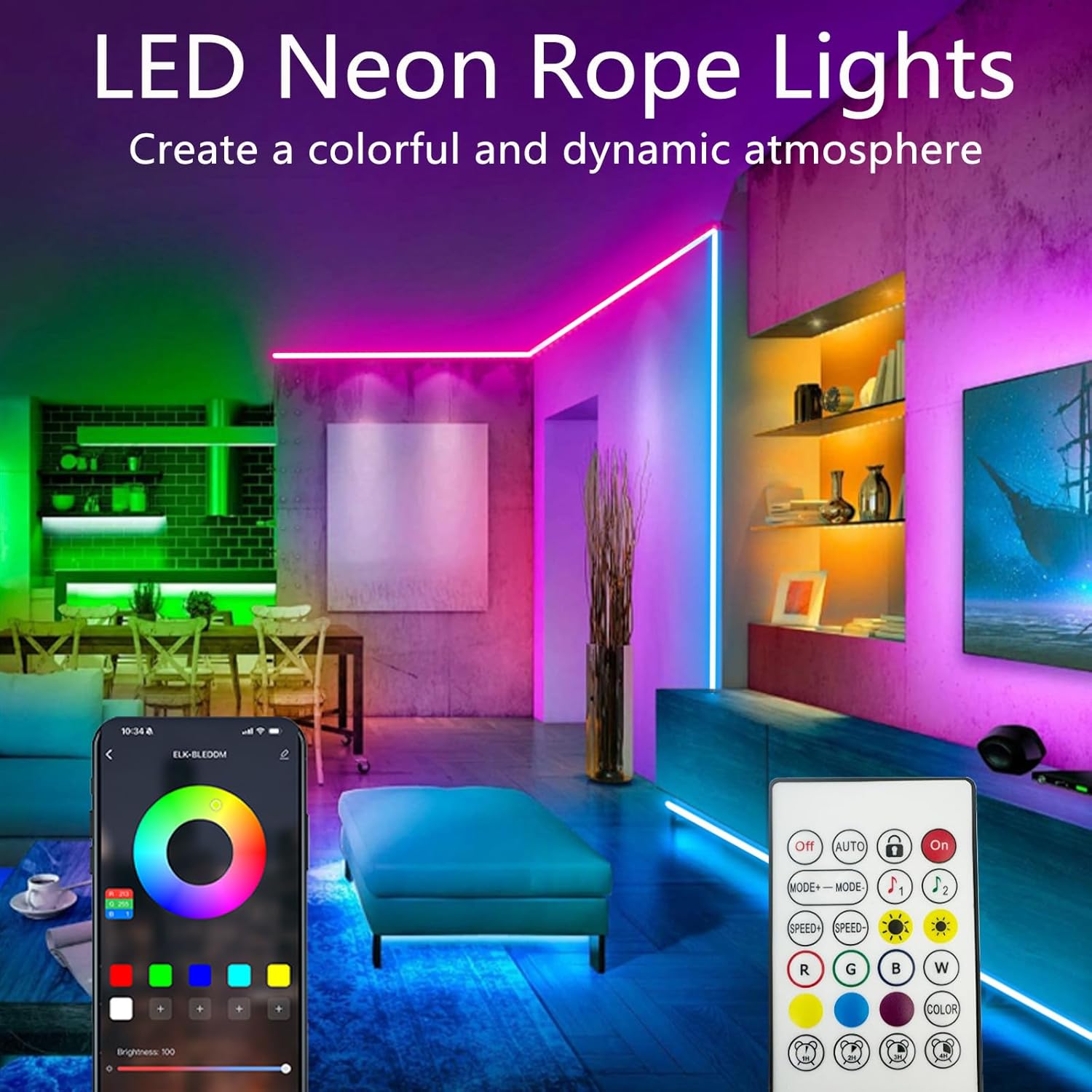Neonowe lampki sznurkowe, elas – Outdoor Power Strip Weatherproof recenzja i cena