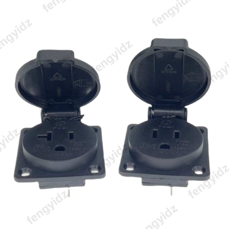 Czarny 125V 15A 20A IP44 CE am – Outdoor Power Outlet Waterproof recenzja i cena