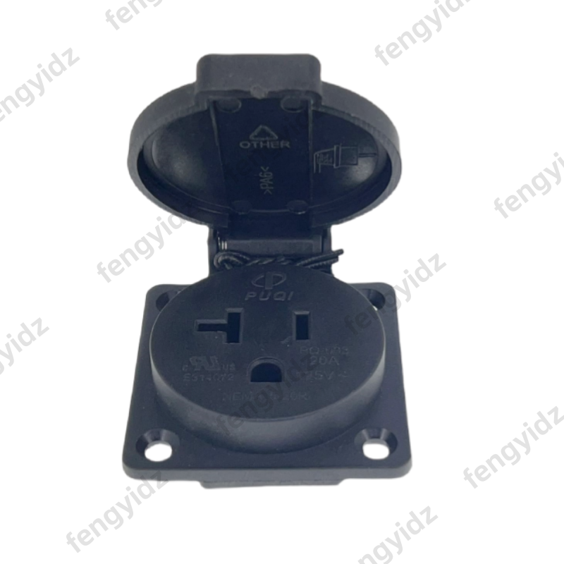 Czarny 125V 15A 20A IP44 CE am – Outdoor Power Outlet Waterproof recenzja i cena