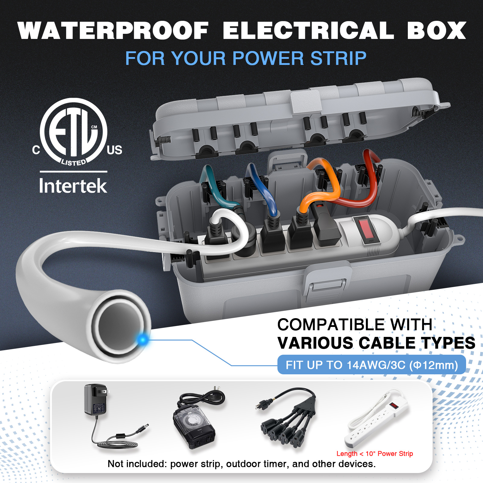 Wodoszczelna, zewnętrzna skrzy – Outdoor Power Strip With Cover recenzja i cena