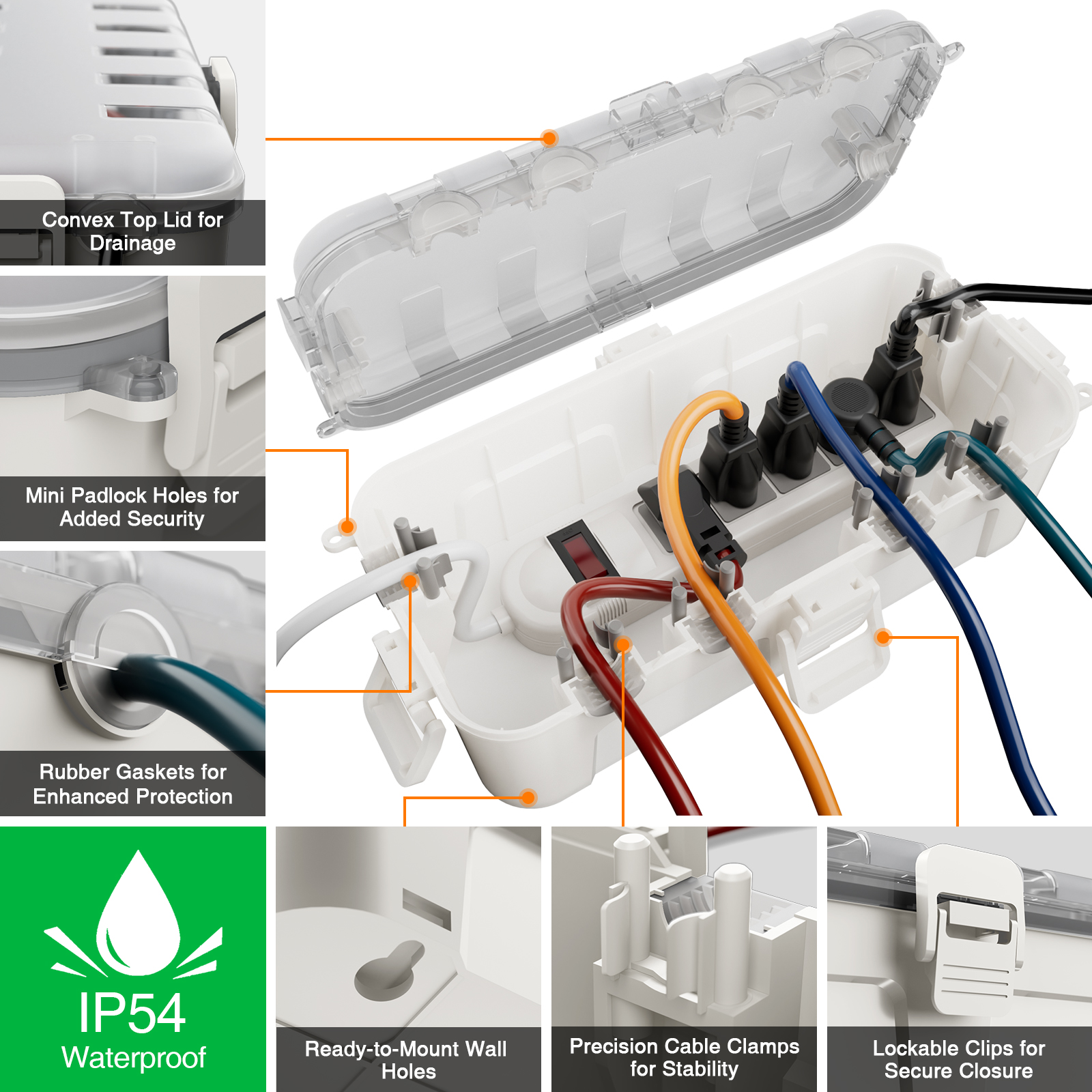 Wodoodporna skrzynka elektrycz – Outdoor Power Strip With Cover recenzja i cena
