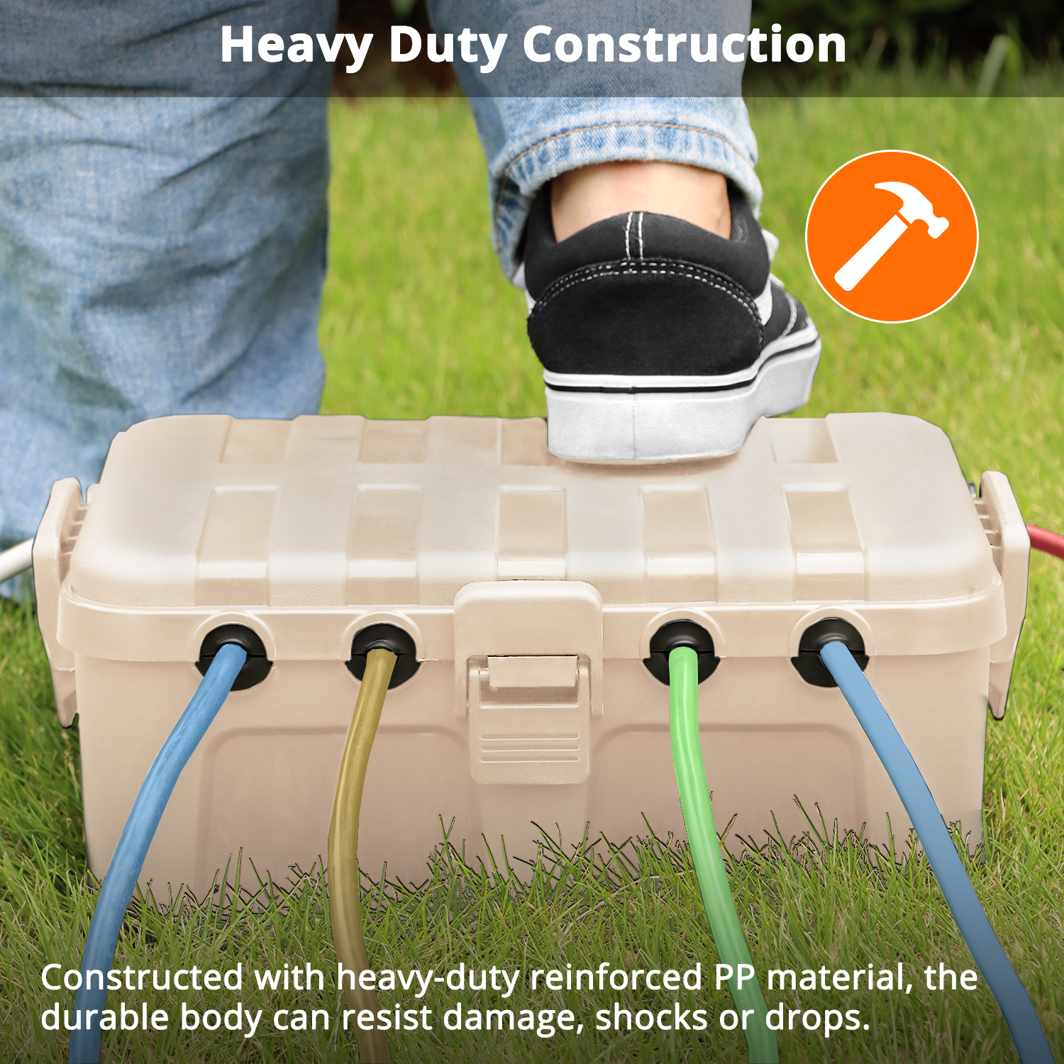 Duża obudowa elektryczna IP54  – Outdoor Power Strip Weatherproof recenzja i cena