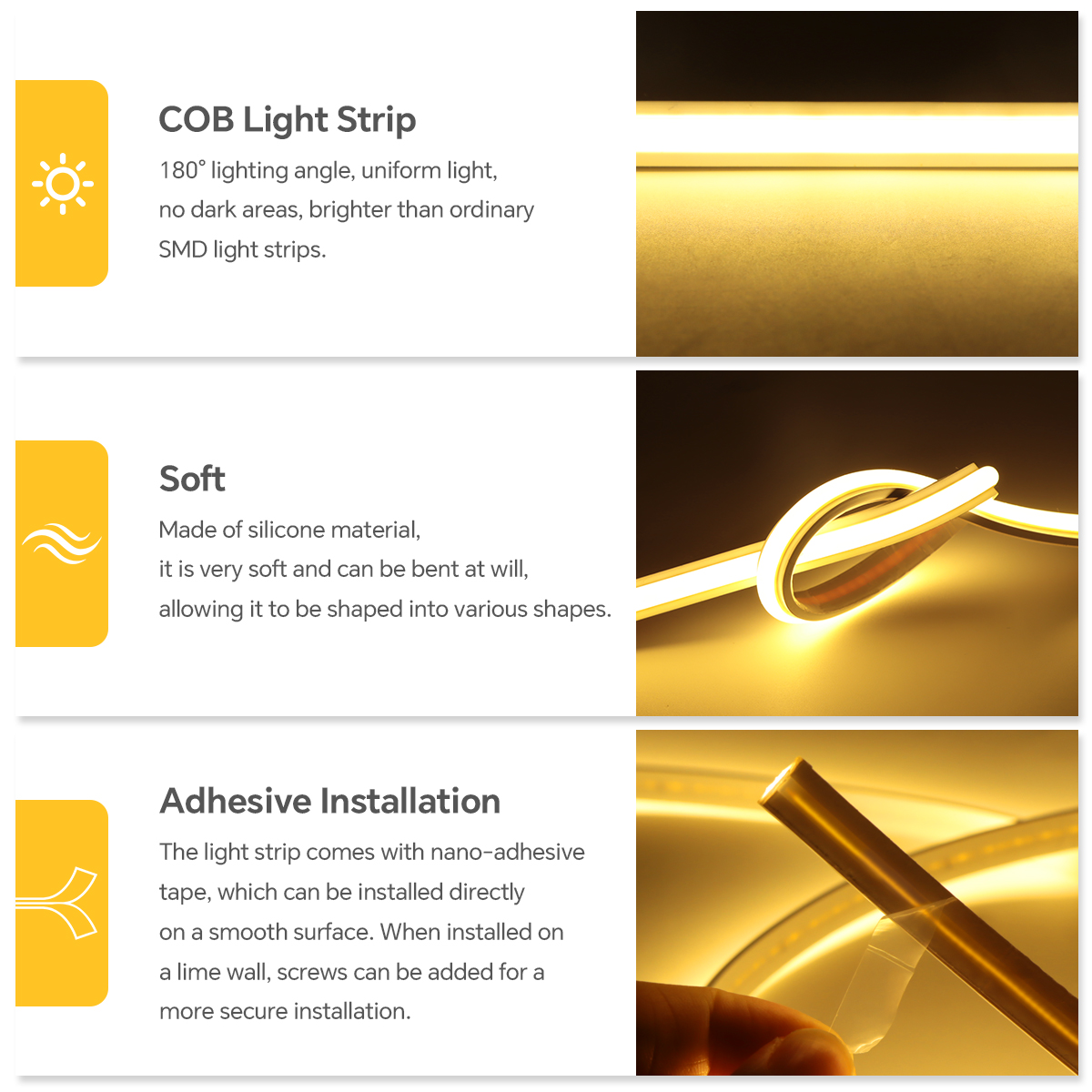 Taśma LED COB 220V o wysokiej  – Outdoor Power Strip Weatherproof recenzja i cena