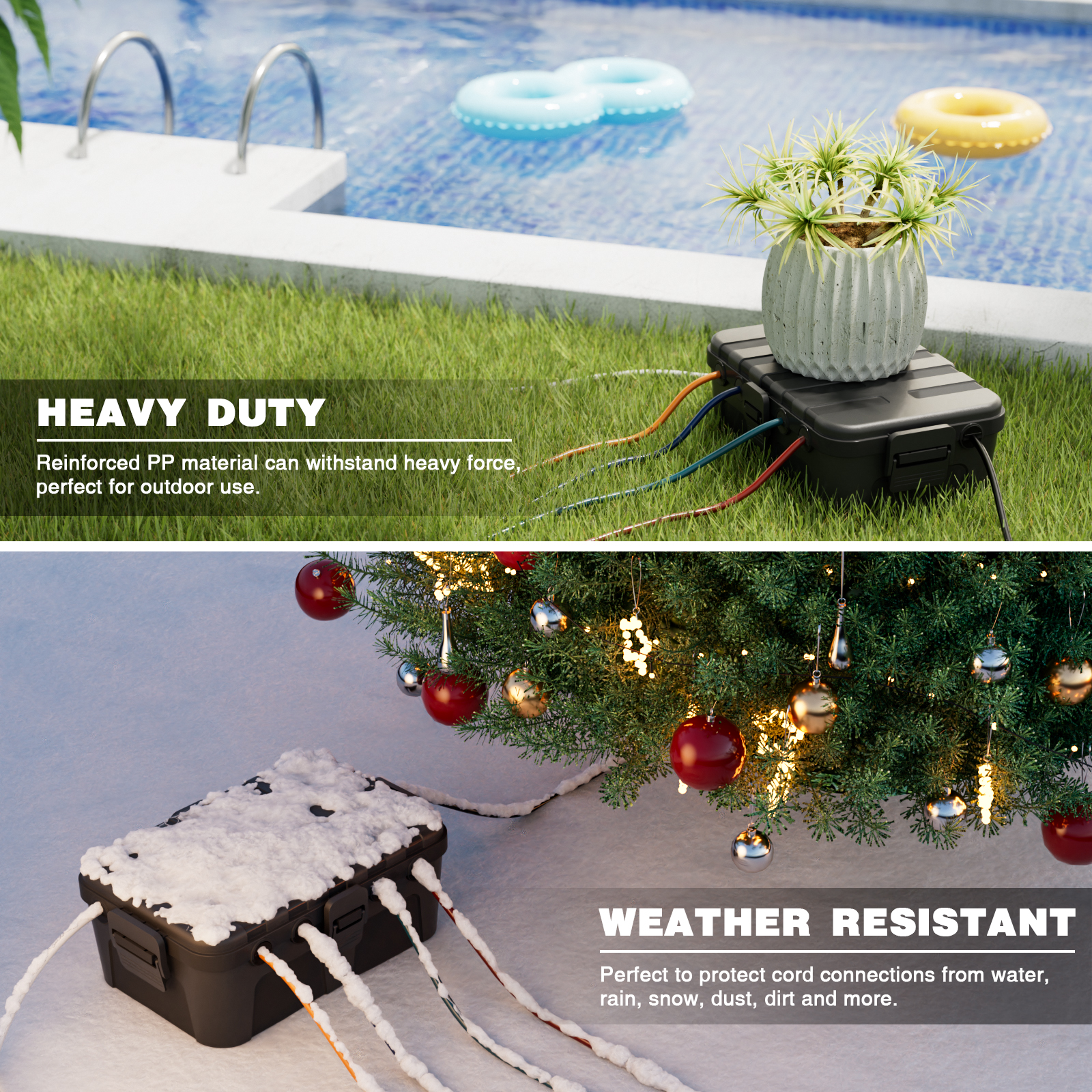 Restmo Duży, wodoodporny, ekra – Outdoor Power Strip With Cover recenzja i cena