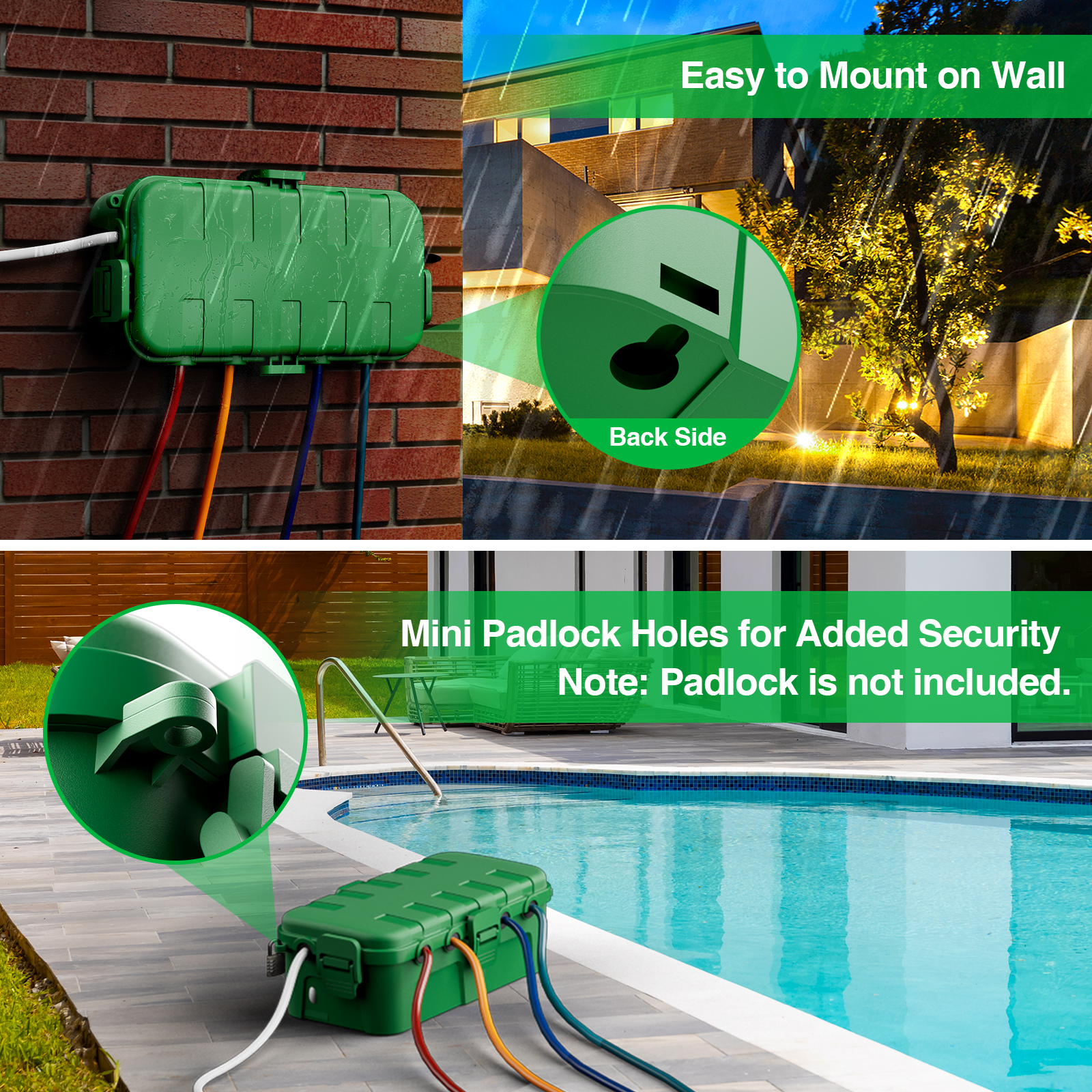 Średnia, zewnętrzna, wodoodpor – Outdoor Power Strip With Cover recenzja i cena