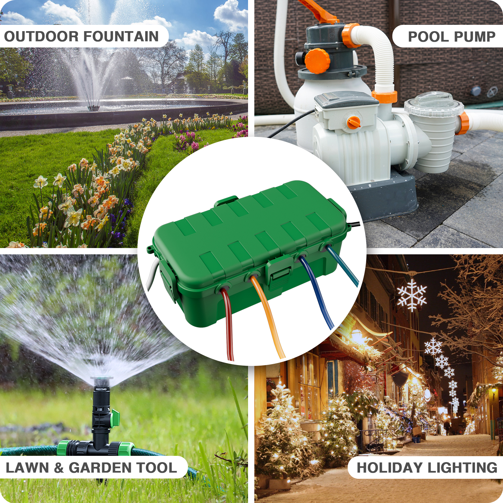 Średnia, zewnętrzna, wodoodpor – Outdoor Power Strip With Cover recenzja i cena