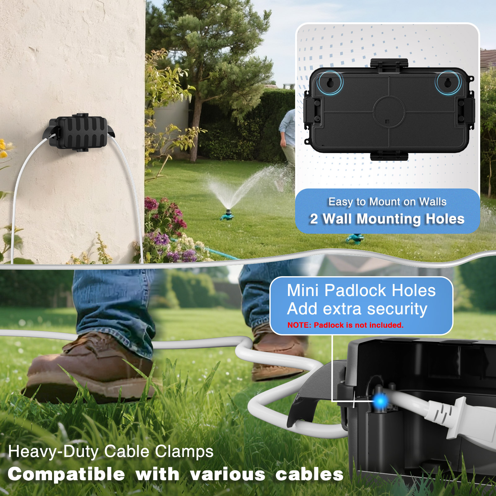 Mała zewnętrzna obudowa elektr – Outdoor Power Strip With Cover recenzja i cena