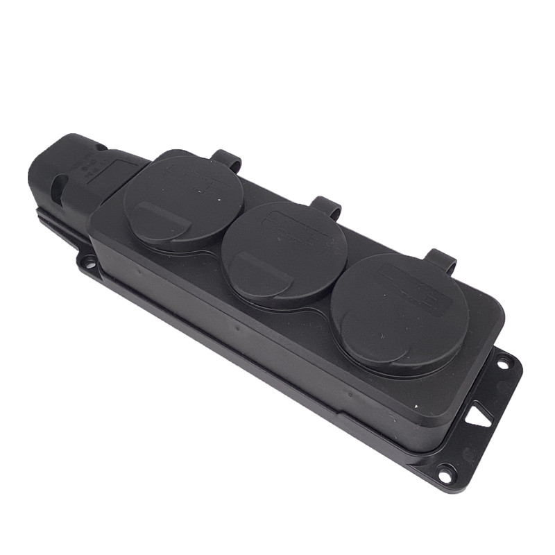 EU German 3/4 Ways Outdoor Wat – Outdoor Power Strip With Cover recenzja i cena