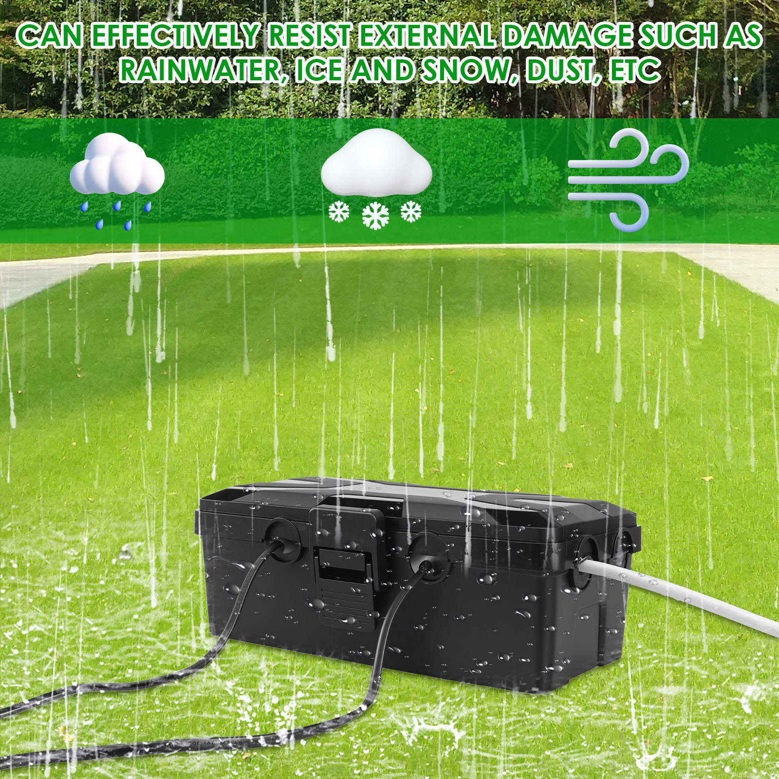 Wodoodporna skrzynka elektrycz – Outdoor Power Strip With Cover recenzja i cena