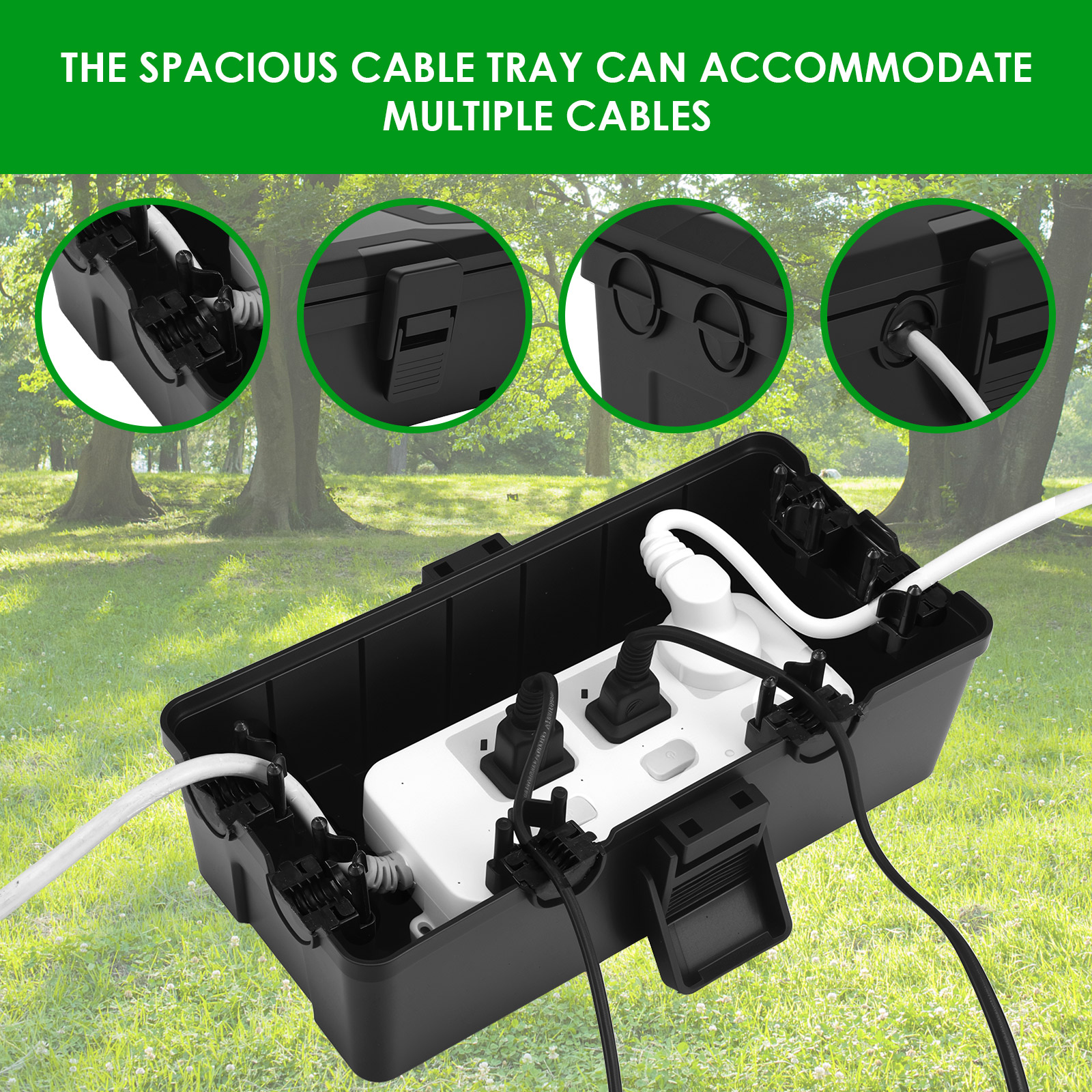 Wodoodporna skrzynka elektrycz – Outdoor Power Strip With Cover recenzja i cena
