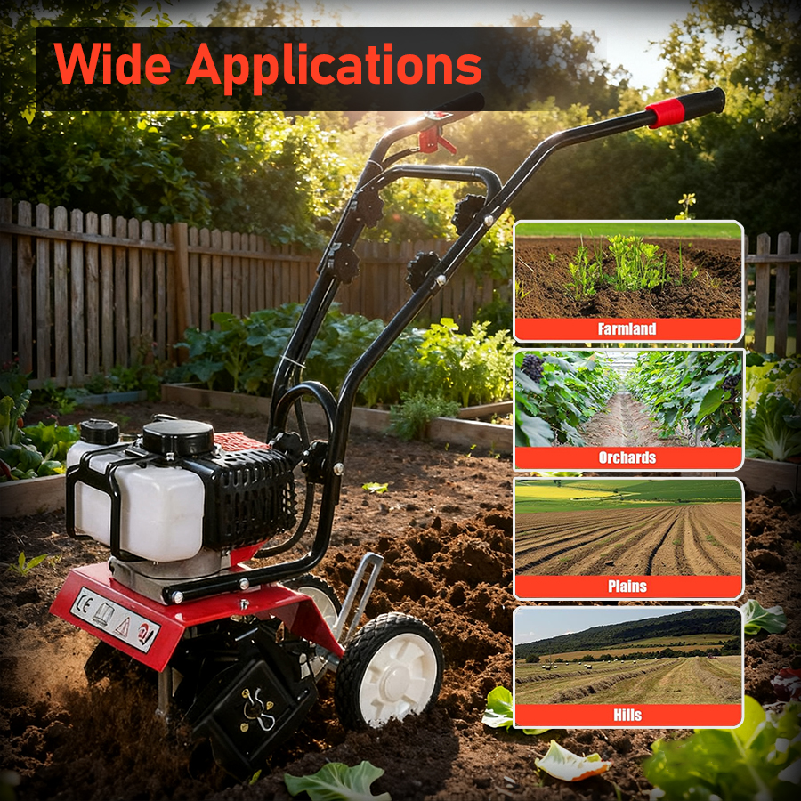Kultywator spalinowy, narzędzi – Garden Tiller Mini recenzja i cena