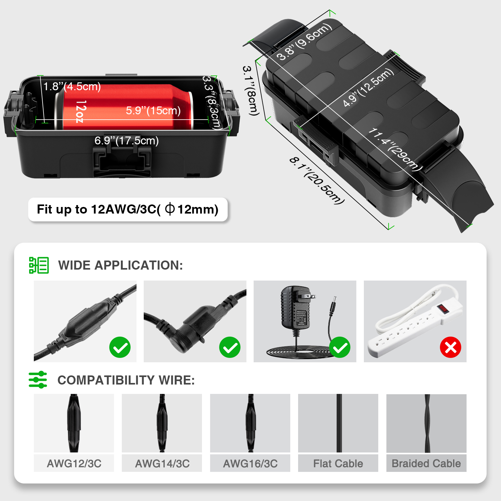 Wodoodporna skrzynka elektrycz – Outdoor Power Strip With Cover recenzja i cena