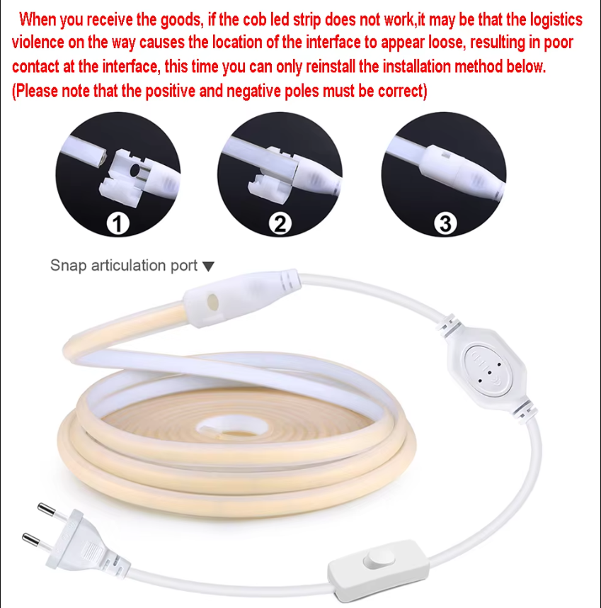 110V 220V Cob LED Tape Outdoor – Outdoor Power Strip Weatherproof recenzja i cena