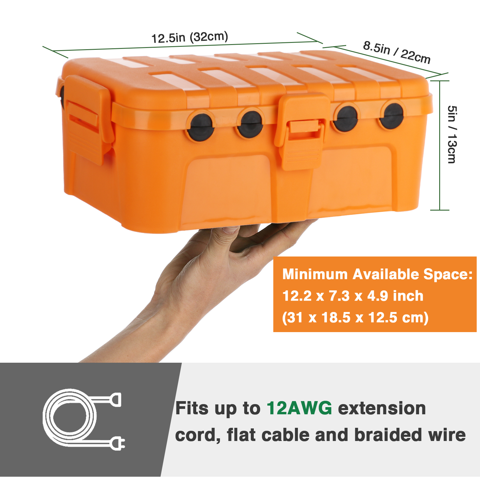Duża zewnętrzna skrzynka elekt – Outdoor Power Strip With Cover recenzja i cena