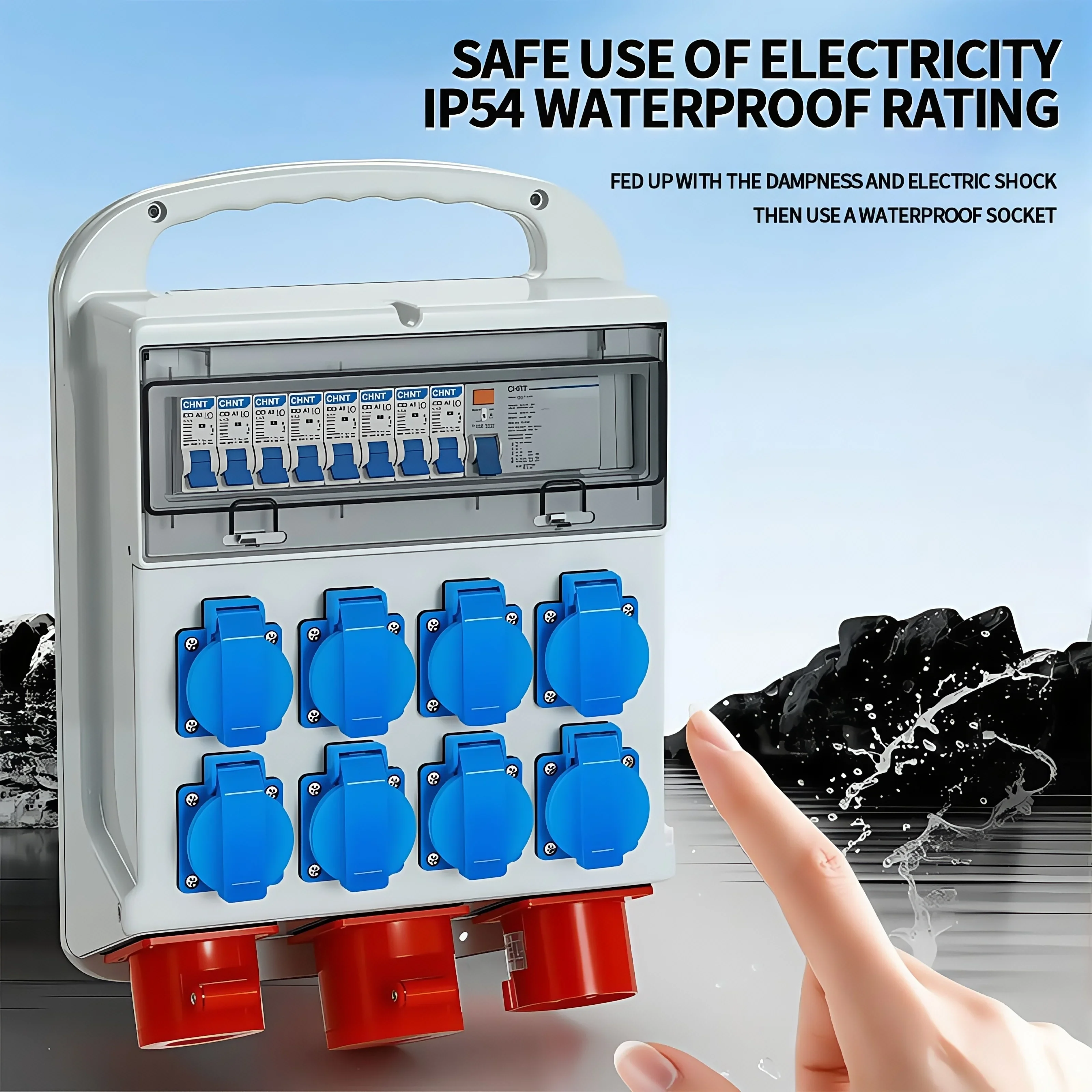 Wodoodporne przemysłowe gniazd – Outdoor Power Outlet Waterproof recenzja i cena