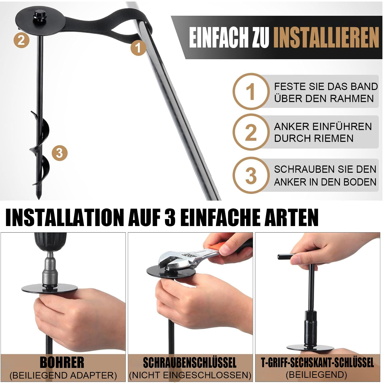 6 Zestawów Kotwic do Trampolin – Outdoor Power Stake recenzja i cena