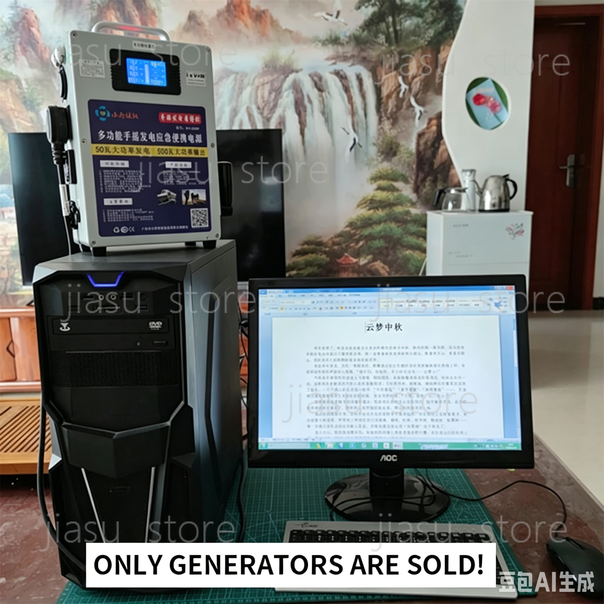 Generator z korbą ręczną, mobi – Outdoor Power Generator recenzja i cena