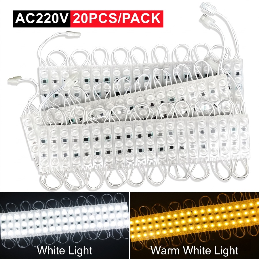 Moduł LED 220V, 20 sztuk, wodo – Outdoor Power Strip Weatherproof recenzja i cena