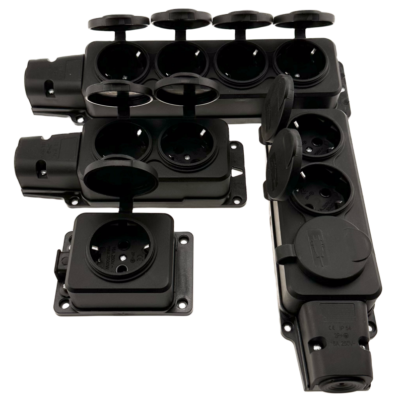 Nowy IP54 16A 3500W wodoodporn – Outdoor Power Strip With Cover recenzja i cena