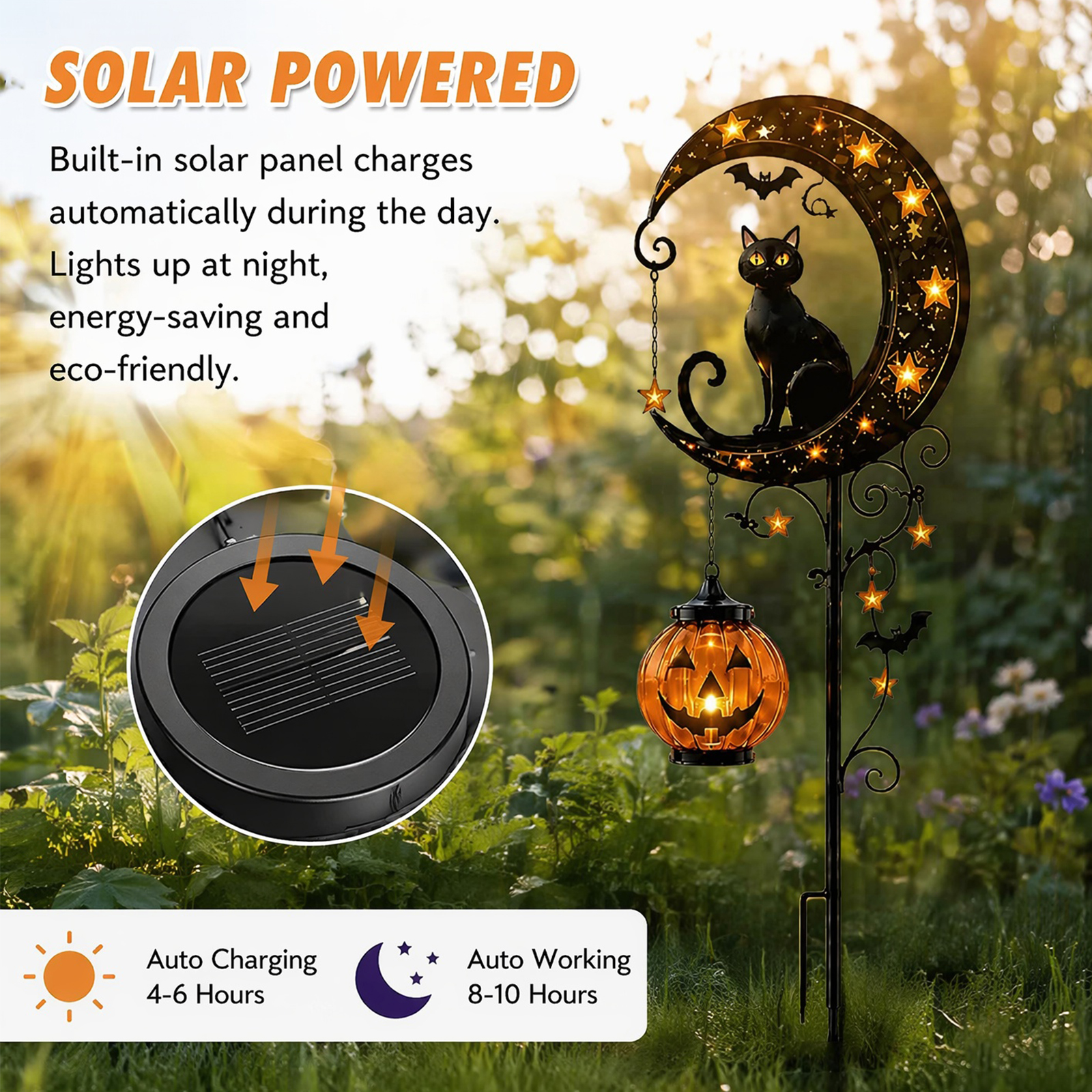 Solarna lampa księżycowa z kot – Outdoor Power Stake recenzja i cena