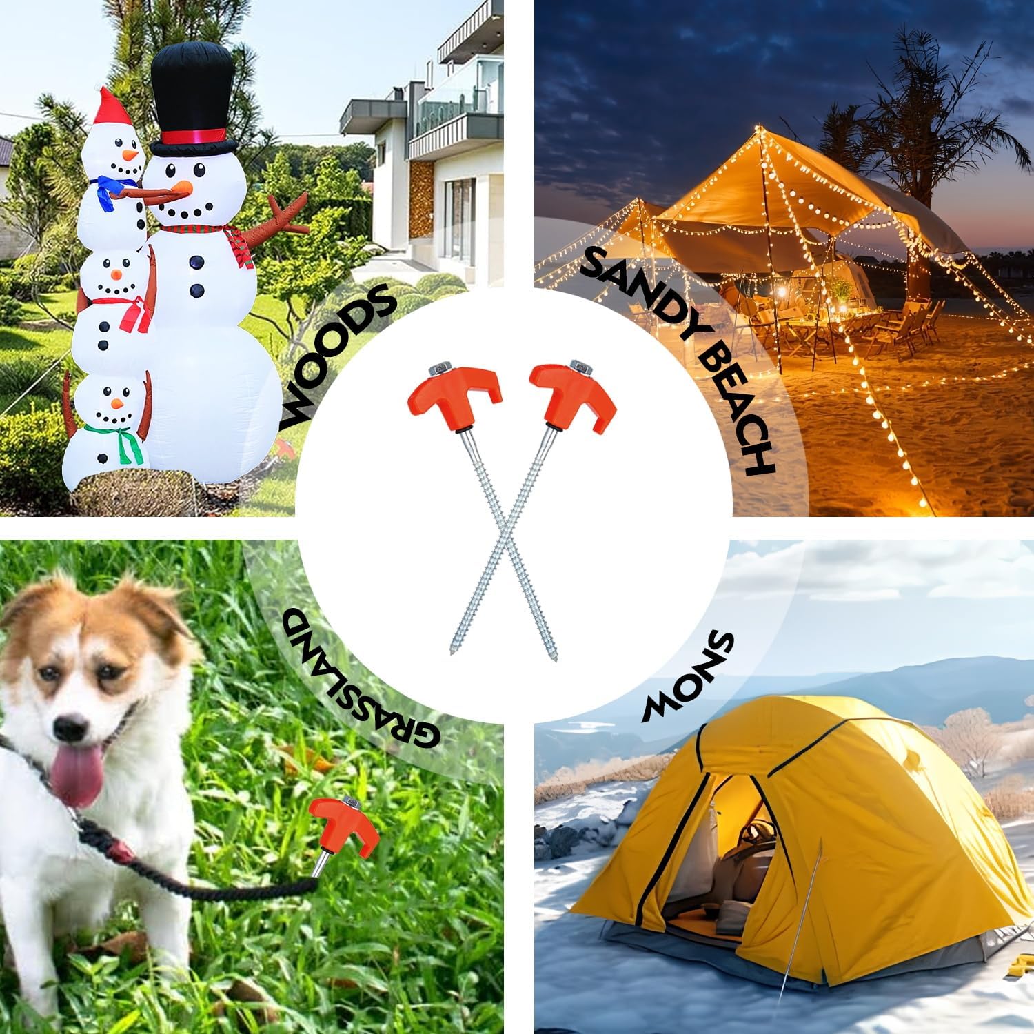 5/10 szt. Wkręcane szpilki do  – Outdoor Power Stake recenzja i cena